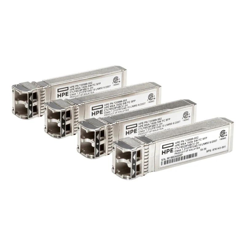 HPE MSA 16Gb Short Wave Fibre Channel SFP+ 4‑pack Transceiver C8R24B قیمت ماژول فیبر نوری اچ پی C8R24B